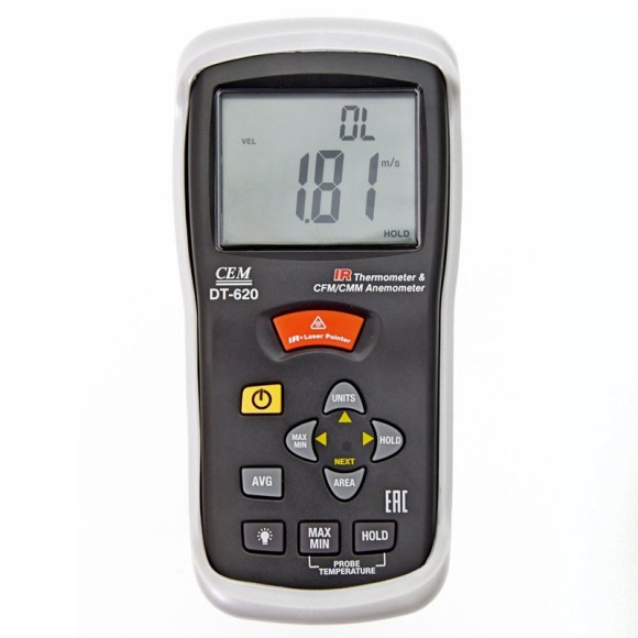 DT-620 Измеритель скорости и потока воздуха