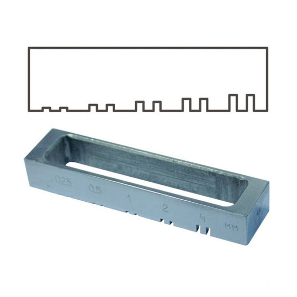 Гребенка для оценки розлива ЛКМ