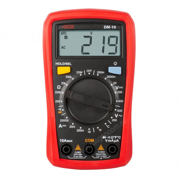Цифровой мультиметр RGK DM-10 с поверкой