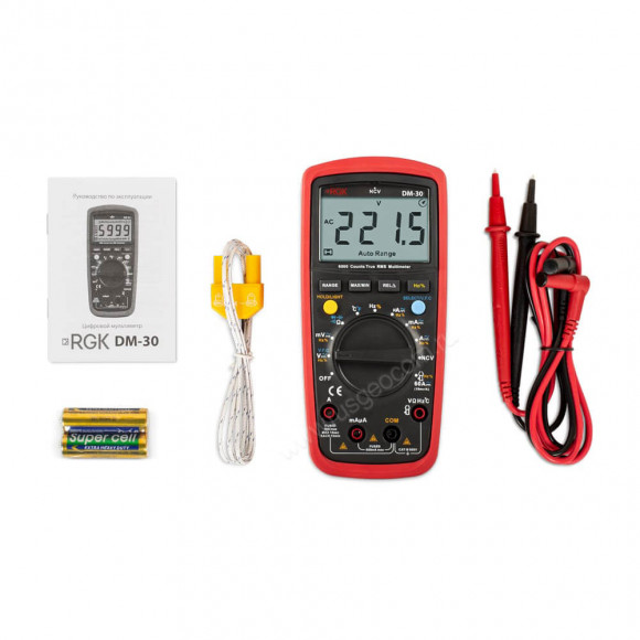 Цифровой мультиметр RGK DM-30 с поверкой Цифровой мультиметр RGK DM-30 с поверкой