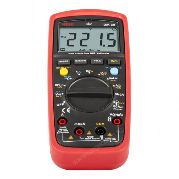 Цифровой мультиметр RGK DM-30 с поверкой Цифровой мультиметр RGK DM-30 с поверкой