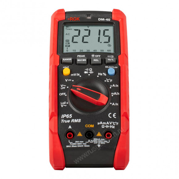 Цифровой мультиметр RGK DM-40 с поверкой Цифровой мультиметр RGK DM-40 с поверкой
