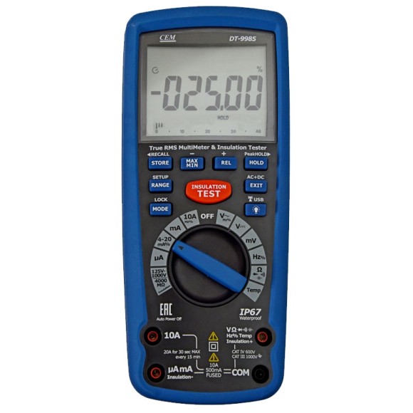 DT-9985 Мультиметр цифровой, мегаомметр