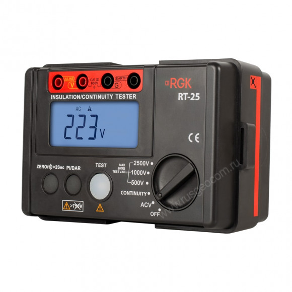 Мегаомметр RGK RT-25 с поверкой