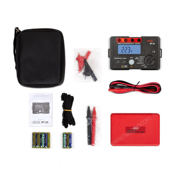 Мегаомметр RGK RT-25 с поверкой